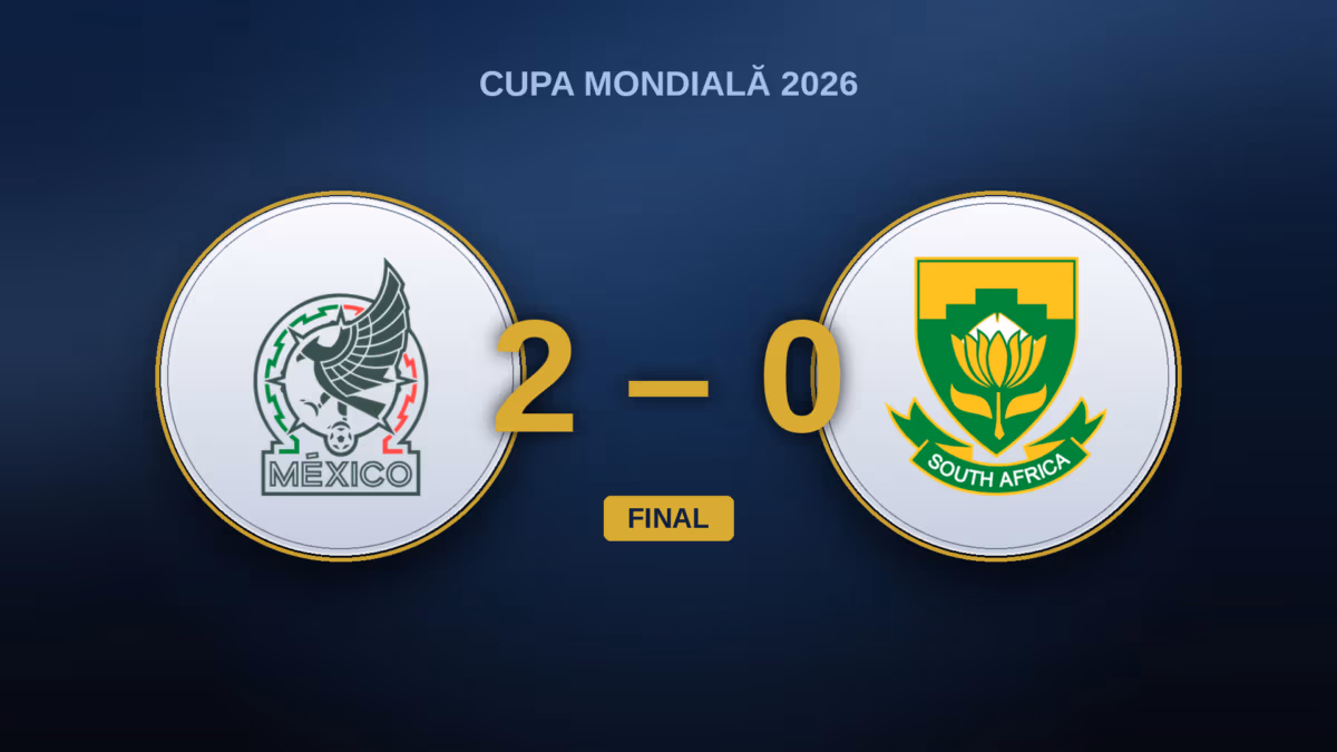 Mexic – Africa de Sud 2-0 – Deschiderea Campionatului Mondial de Fotbal 2026